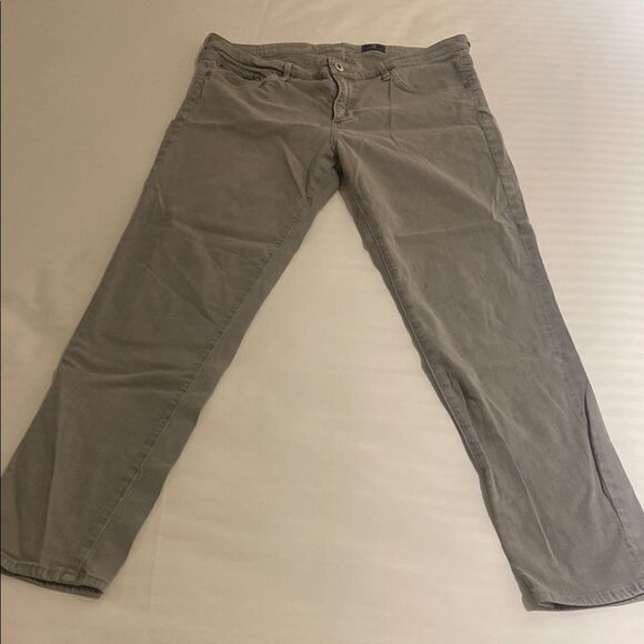 Gray Casual Pants AG Adriano Goldschmied The Stevie ankle zip size 32R - Picture 1 of 10